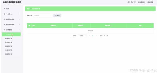 计算机毕业设计django vue儿童二手用品交易网站